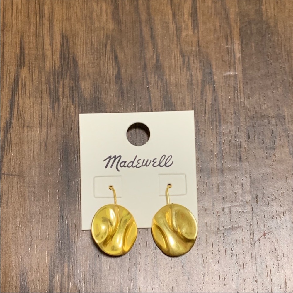 Madewell sunny side coin earring in gold